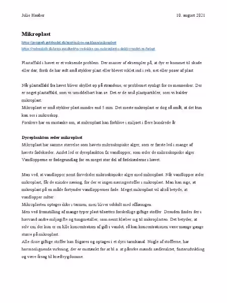 Mikroplast i Havene: En Voksende Trussel
